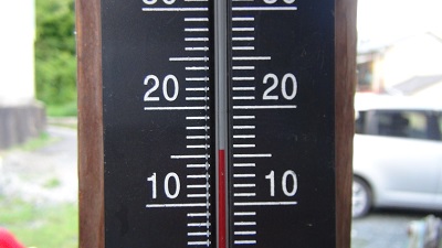 今朝の我が家温度計