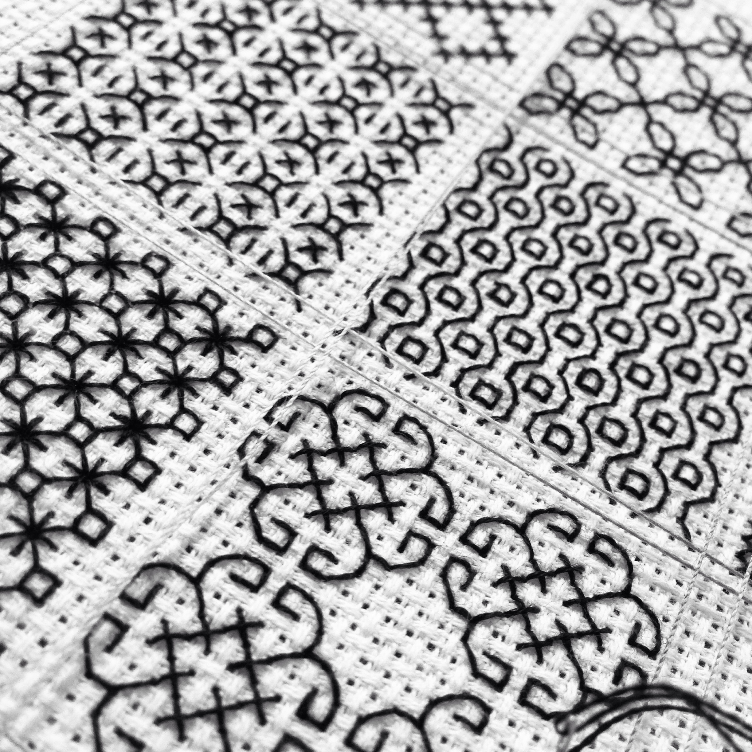 NEWS : Blackwork Embroidery Class by Atelier Matiere 好きな瞬間