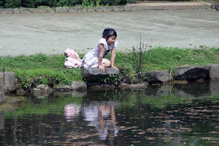 菖蒲池と桜の精