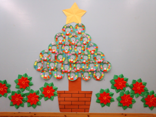 クリスマス壁面 ひよこ保育園のブログ
