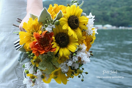 ひまわりブーケ　sunflower bouquet