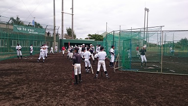 日本通運の野球教室