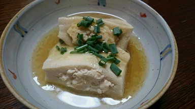 高野豆腐のひき肉詰